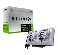 BAZAR - MSI VGA NVIDIA GeForce RTX 5060 8G VENTUS 2X OC WHITE, RTX 5060, 8GB GDDR7, 3xDP, 1xHDMI - Poškozený obal (Kompl