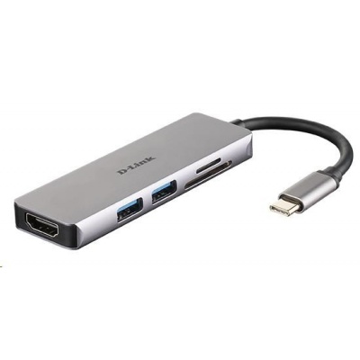 D-Link DUB-M530 5-in-1 USB-C Hub with HDMI and SD/microSD Card Reader