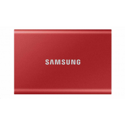 Samsung Externí SSD disk - 500 GB - červený