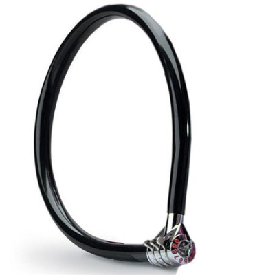 Master Lock Ocelové kombinační lanko na kolo  8631_55cm, černé