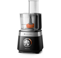 BAZAR - Philips Viva Collection HR7530/10 kuchyňský robot, 850 W, 2 rychlosti + puls, černá - poškozený obal