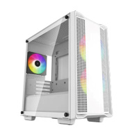 DEEPCOOL Case CC360 WH ARGB, mATX, Průhledná bočnice, 3x120mm Fan, bílá