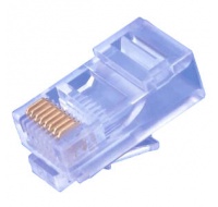 Konektor UTP RJ45 (8p8c), Cat5E, 50µm, licna(lanko) - 100 ks