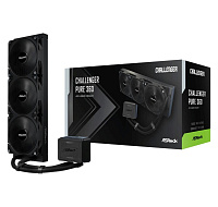 ASROCK Vodní chladič Challenger Pure 360, 3x120mm, LGA1851, AM5, černá