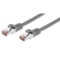 C-TECH kabel patchcord Cat6, FTP, šedý, 1m