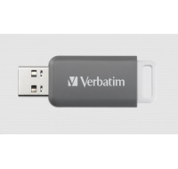 VERBATIM Flash Disk 128GB DataBar USB 2.0 Drive, šedá