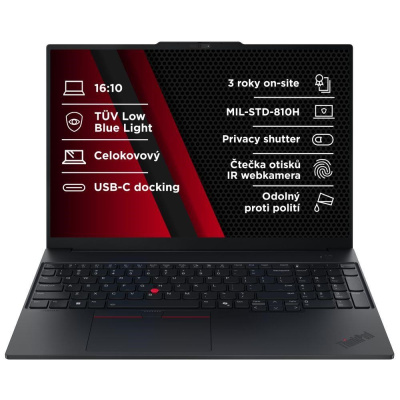 LENOVO NTB ThinkPad E16 AMD G3 - Ryzen7 250,16" WUXGA,32GB,1TBSSD,FHD+IRcam,W11H