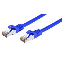 C-TECH kabel patchcord Cat6, FTP, modrý, 0,25m