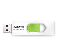 ADATA Flash Disk 512GB UV320, USB 3.2, bílo-zelená