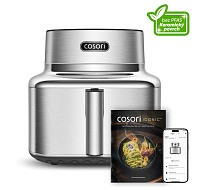 Cosori Iconic Single chytrá horkovzdušná fritéza 6,2 L nerez