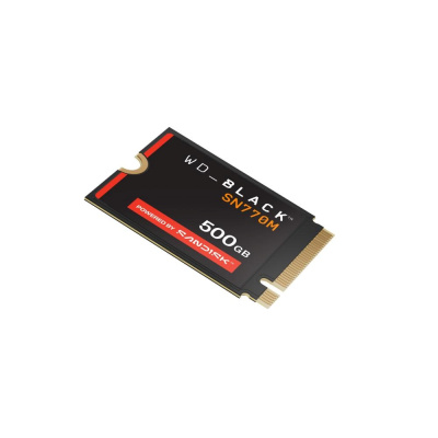 WD BLACK SSD NVMe 500GB PCIe SN770M Powered by SanDisk, Gen4 8 Gb/s, (R:5000, W:4000MB/s) M.2 2230-S3-M