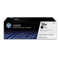 HP 36A Black 2-pack LJ Toner Cart, CB436AD (2,000 / 2,000 pages)