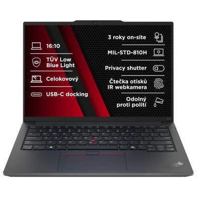 BAZAR - LENOVO NTB ThinkPad E14 AMD G6 - Ryzen7 7735HS,14" WUXGA,32GB,1TBSSD,IRcam,W11P - Poškozený obal