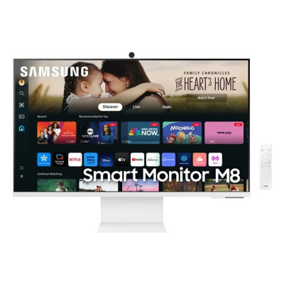 SAMSUNG MT LED LCD 32" Smart Monitor M8 (M80D) Bílá, AI Procesor, UHD, HDR 10+