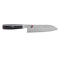 MIYABI japonský nůž 5000 FC-D Santoku, 18 cm, 61 HRC, damašek, rukojeť Pakka Wood