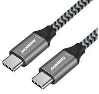 PREMIUMCORD Kabel USB-C (USB 3.2 Gen 2, 3A, 60W, 20Gbit/s) bavlněný oplet, 0,5m