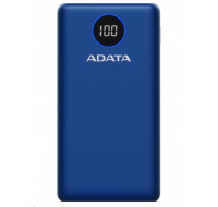 ADATA PowerBank P20000QCD - externí baterie pro mobil/tablet 20000mAh, 2,1A, modrá (74Wh)