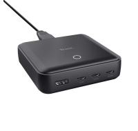 TRUST napájecí adaptér MAXO 100W, 3x USB-C, 1xUSB-A