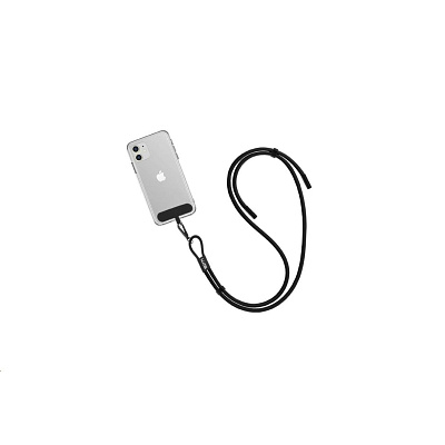 WG Crossbody strap s datovým kabelem Type C – Type C/1.7m/3A/60W/nylon braided/black