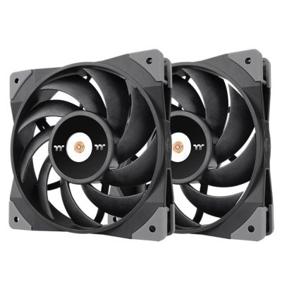 THERMAL TAKE Ventilátor Toughfan 12 2-Pack, 2x120mm, černá