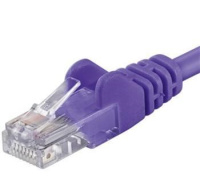 PremiumCord Patch kabel UTP RJ45-RJ45 CAT6 7m fialová