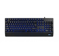 C-TECH Klávesnice KB-104BK, USB, 3 barvy podsvícení, černá, CZ/SK