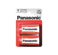 PANASONIC Zinkouhlíkové baterie Red Zinc R20RZ/2BP EU D 1,5V (Blistr 2ks)