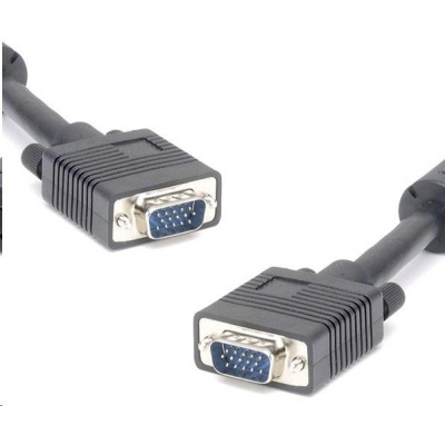 PREMIUMCORD Kabel VGA propojovací 25m (SVGA, HD15M/M, dvojité stínění, feritová jádra)