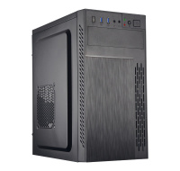 BAZAR - EUROCASE skříň ML M6-505B, Midi Tower, 2x USB 3.0, 2x audio, bez zdroje, poškozený obal