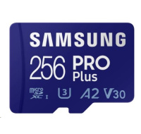 Samsung micro SDXC karta 256GB PRO Plus + SD adaptér