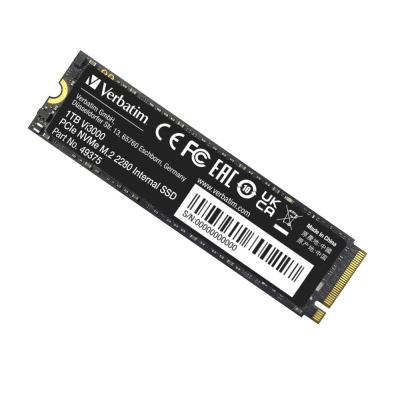 VERBATIM SSD Vi3000 Internal PCIe NVMe M.2 SSD 1TB , W 3000/ R 3300 MB/s