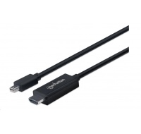 MANHATTAN Kabel Mini DisplayPort na HDMI (1080p), 1.8m, černý