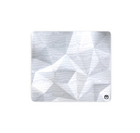 Endorfy Podložka pod myš Crystal Onyx White L, 40 x 45 cm, Voděodolná, Bílá