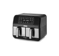 Kenwood kHealthy horkovzdušná fritéza, 1700 W, se dvěma zásuvkami, 4+4 l, 8 programů, černá