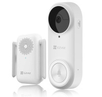 BAZAR - Ezviz DB2 3K - baterií napájený vstupní wi-fi videozvonek - bílý - Po opravě (Komplet)
