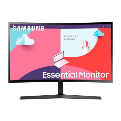 BAZAR - #SAMSUNG MT LED LCD Monitor 27" S366C FullHD - Prohnutý 1800R, VA, 1920x1080, 4ms, 75Hz,HDMI,VGA - Poškozený oba