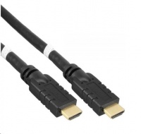 PREMIUMCORD KabelHDMI High Speed with Ether.4K@60Hz, se zesilovačem,25m, 3x stínění, M/M, zlacené konektory