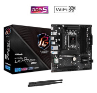 ASRock MB Sc LGA1700 B760M PG LIGHTNING WIFI, Intel B760, 4xDDR5, 1xDP, 1xHDMI, WiFi, mATX