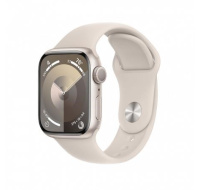 APPLE Watch Series 9 GPS 45mm Starlight Aluminium Case with Starlight Sport Band - S/M