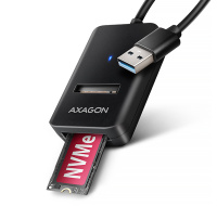 AXAGON ADM2-AM USB-A 10Gbps - M.2 NVMe & SATA SSD adaptér, kabel USB-A 10cm