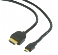 GEMBIRD Kabel HDMI-HDMI micro 3m, 1.3, M/M stíněný, zlacené kontakty, černý