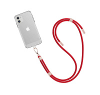 WG - Crossbody lace strap/transparent/red