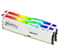 KINGSTON DIMM DDR5 32GB (Kit of 2) 5600MT/s CL40 FURY Beast Bílá RGB XMP