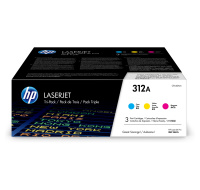 HP 312A 3-pack CYM LJ Toner Cart, CF440AM (2,700 / 2,700 / 2,700 pages)