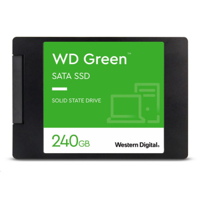 WD GREEN SSD 3D NAND WDS250G5G0A 250GB SATA/600, (R:500, W:400MB/s), 2.5"