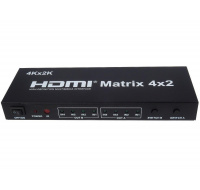 PremiumCord HDMI matrix switch 4:2,s audiem, rozlišení 4Kx2K