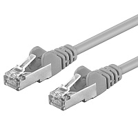 Premiumcord Patch kabel CAT 6a S-FTP,RJ45-RJ45,LSOH, AWG 26/7 0,25m šedá