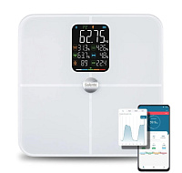 Salente BodyFit, chytrá osobní diagnostická fitness váha, Bluetooth, bílá
