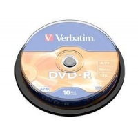 VERBATIM DVD-R(10-Pack)Spindle/General Retail/16x/4.7GB