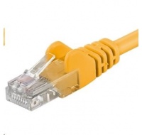 PREMIUMCORD Patch kabel UTP RJ45-RJ45 CAT5e 5m žlutá